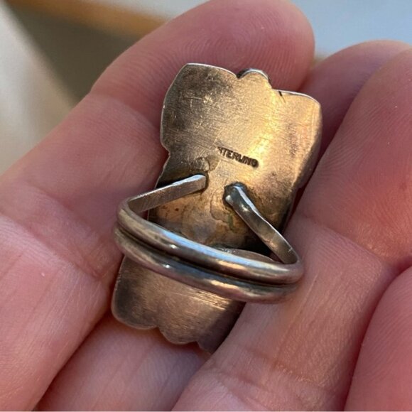 sterling lapis ring - Picture 4 of 15